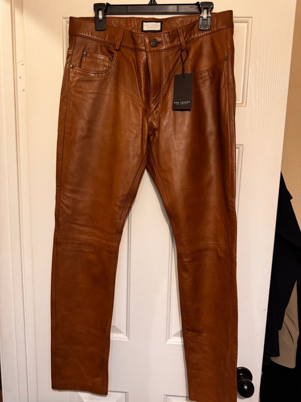 Ron Tomson lamb leather pants